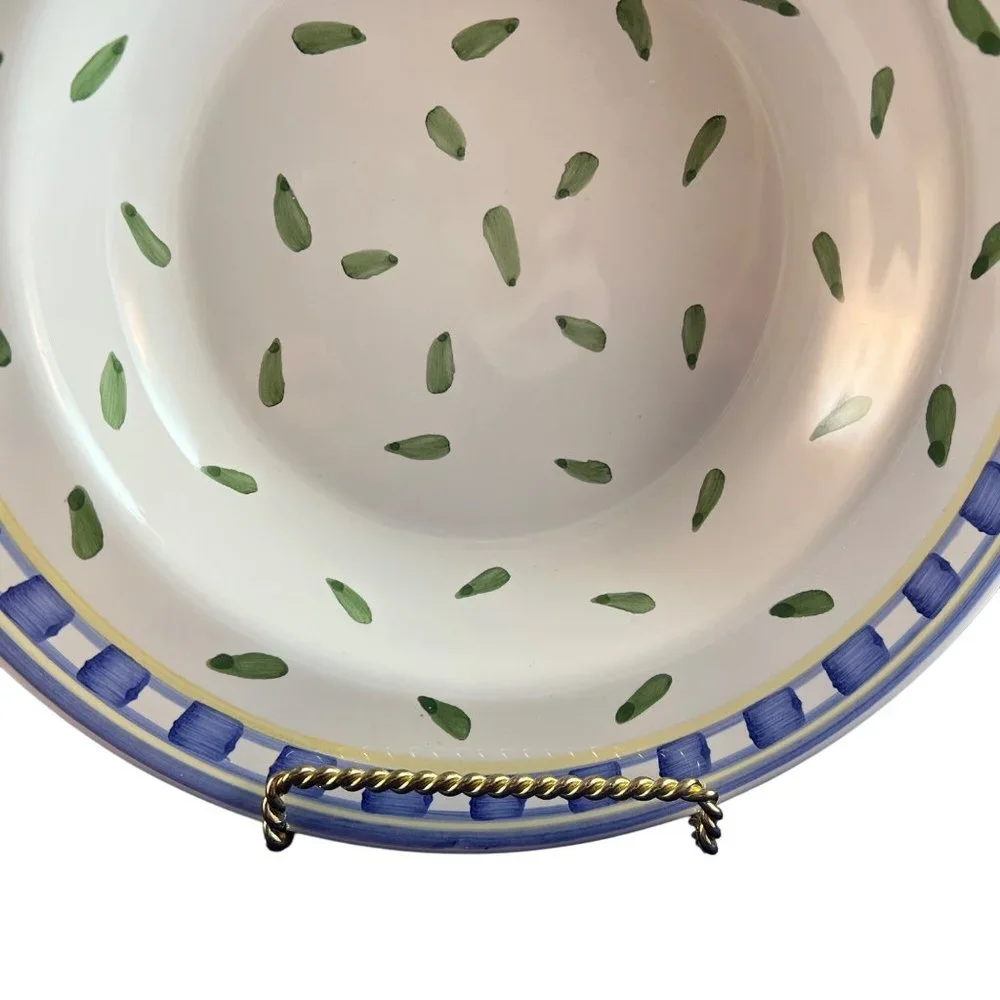 Williams Sonoma Tournesol Soup Pasta Bowl Hand Painted Italy